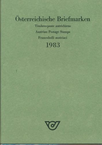 Österreich 1983 Jahresmappe der Post mit allen Ausgaben postfrisch (SG14539)