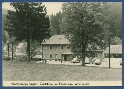 Hirschsprung Erzgeb. Gaststätte u. Ferienheim Ladenmühle, gelaufen 1970 (AK5262)