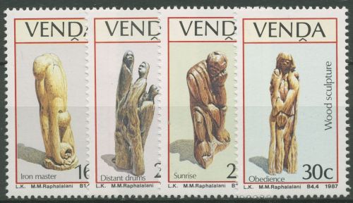 Venda 1987 Bildhauerei Holzskulpturen 155/58 postfrisch