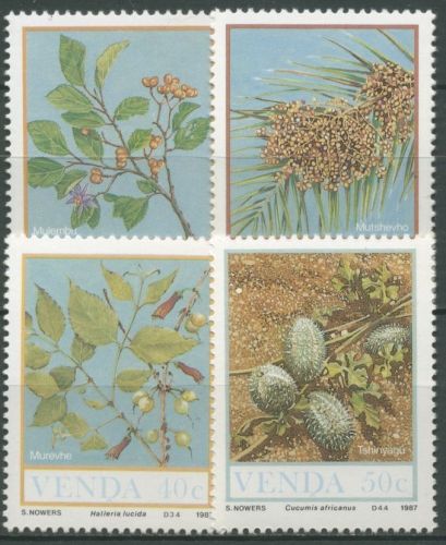 Venda 1987 Feldfrüchte Dattel Wilde Gurke 163/66 postfrisch