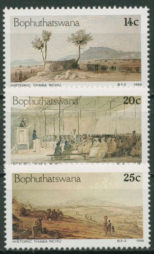 Bophuthatswana 1986 Geschichte von Thaba Nchu Gemälde 170/72 postfrisch