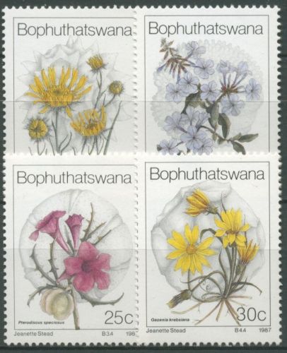 Bophuthatswana 1987 Wildblumen 186/89 postfrisch