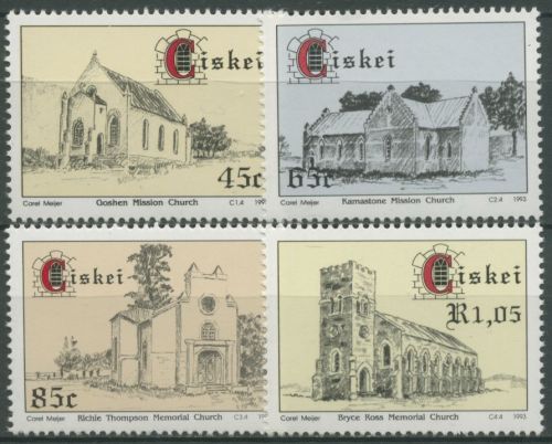 Ciskei 1993 Kirchen Bauwerke 238/41 postfrisch