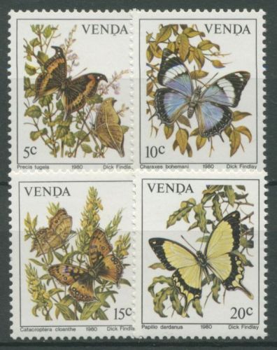 Venda 1980 Schmetterlinge 34/37 postfrisch