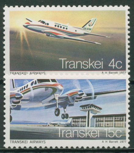 Transkei 1977 Transkei Airways Flugzeuge 22/23 postfrisch