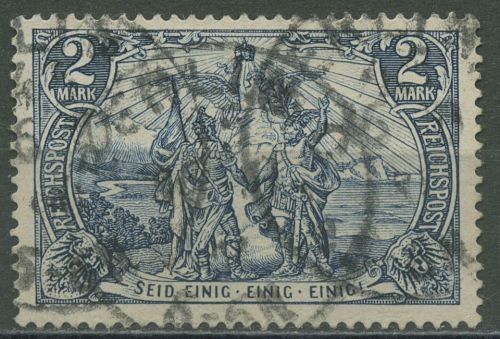 Deutsches Reich 1900 REICHSPOST Nord und Süd Gemälde 64 II gestempelt