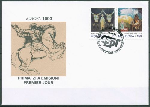 Moldawien 1993 Europa CEPT Zeitgenössische Kunst 94/95 FDC (X62139)
