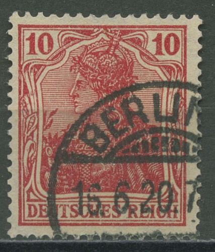 Deutsches Reich 1915/19 Kriegsdruck 86 II f gestempelt geprüft