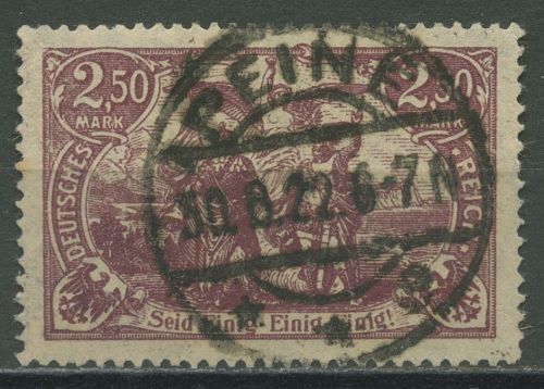 Deutsches Reich 1920 Genius mit Fackel 115 d gestempelt geprüft