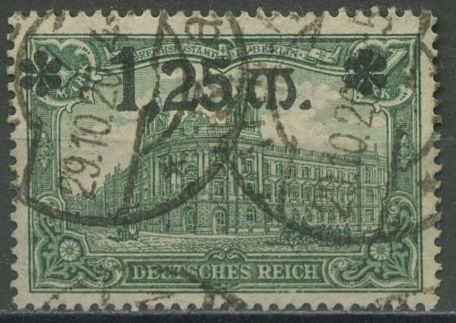 Dt. Reich 1920 Repräsent. Darstellungen m. Aufdruck 116 I gestempelt geprüft
