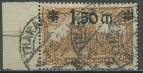 Dt. Reich 1920 Repr. Darstell. m. Aufdruck 117 SR mit Passerkreuz gestempelt