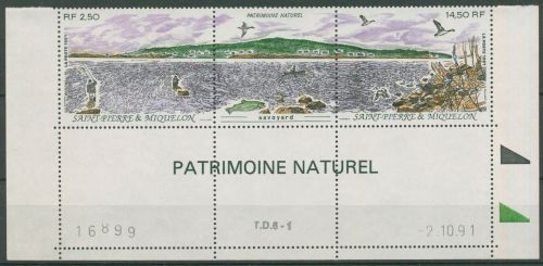 Saint-Pierre et Miquelon 1991 Savoyard 623/24 ZD Datum postfrisch (C42157)