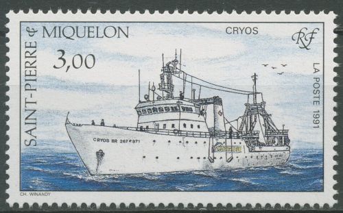 Saint-Pierre et Miquelon 1991 Fischereischiff 625 postfrisch