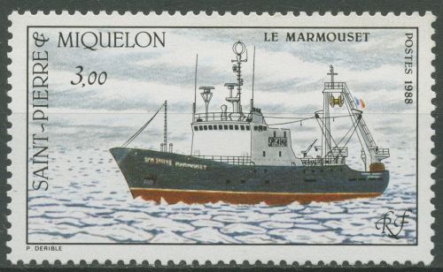 Saint-Pierre et Miquelon 1988 Fischereischiff 565 postfrisch