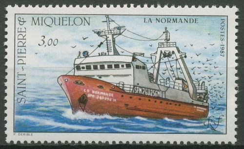 Saint-Pierre et Miquelon 1987 Fischereischiff 552 postfrisch