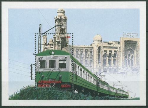 Aserbaidschan 1996 Eisenbahnen Block 19 postfrisch (C30252)