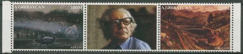 Aserbaidschan 1996 Gemälde Malerei Hüseyn Oliyev 297/98 Zf postfrisch (C97087)