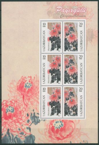 Aserbaidschan 2011 Chinesische Gemälde Blumen 855/56 K postfrisch (C65326)