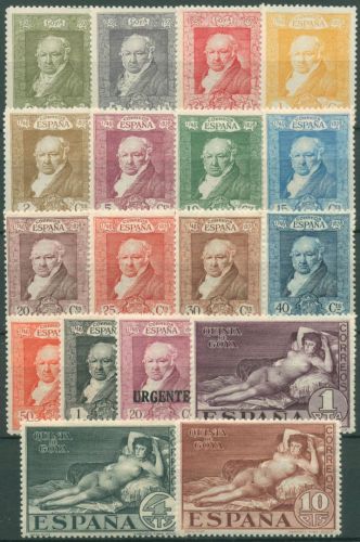 Spanien 1930 Gemälde Francisco de Goya 464/81 A postfrisch