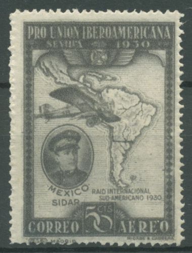 Spanien 1930 Ibero-Amerikanische Ausstellung Flug über Brasilien 557 mit Falz