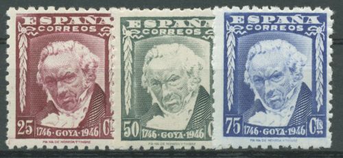 Spanien 1946 Francisco de Goya 941/43 postfrisch