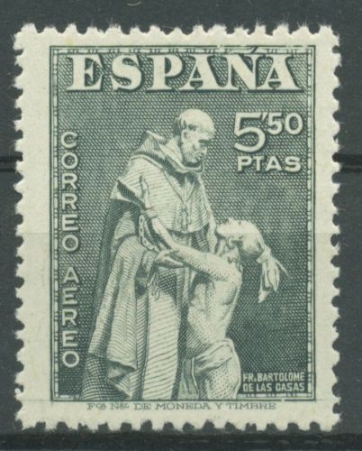 Spanien 1946 Tag der Briefmarke Bartolomé de Las Casas 940 postfrisch