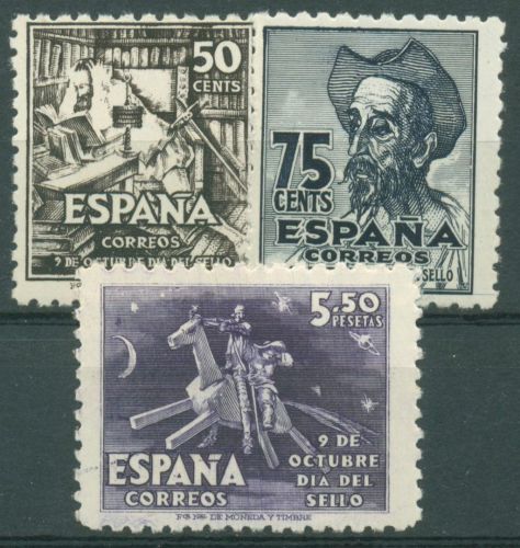 Spanien 1947 Tag der Briefmarke Don Quijote 945/47 postfrisch