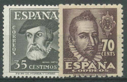 Spanien 1948 Persönlichkeiten 953/54 postfrisch