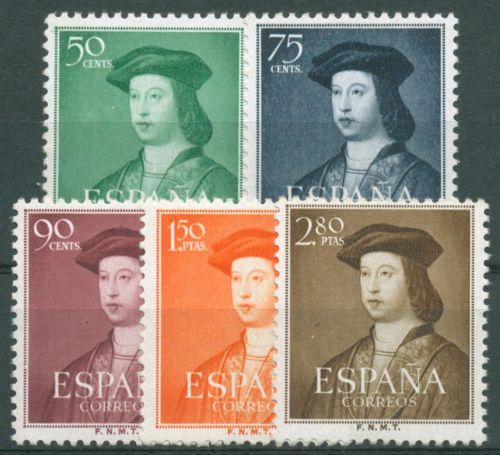 Spanien 1952 König Ferdinand V. 1003/07 postfrisch
