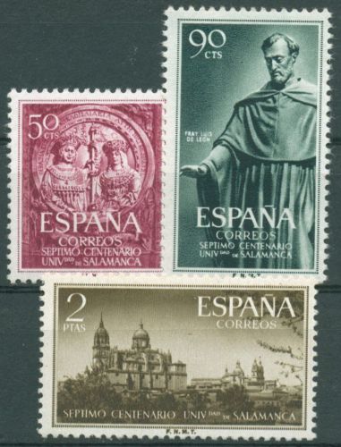 Spanien 1953 Tag der Briefmarke Universität Salamanca 1021/23 postfrisch