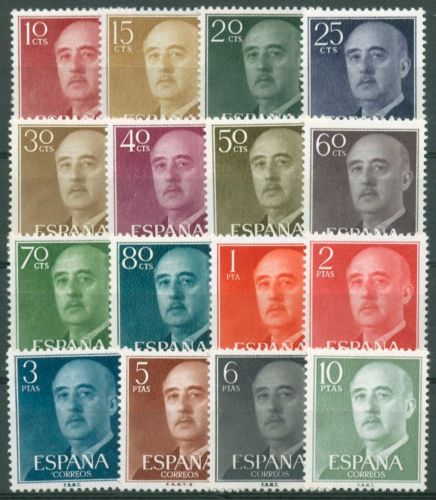 Spanien 1955 General Francisco Franco 1040/55 postfrisch