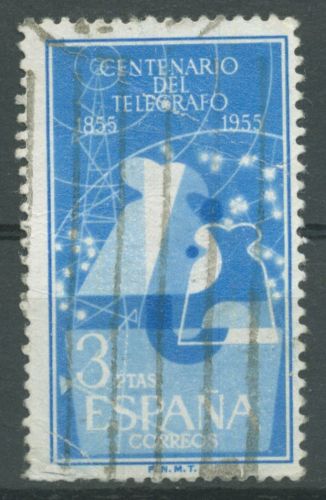 Spanien 1955 Telegraphie 1067 gestempelt