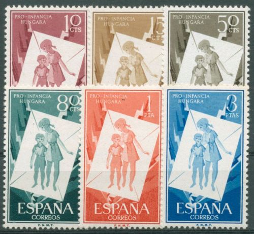 Spanien 1956 Für die ungarische Jugend 1097/02 mit Falz