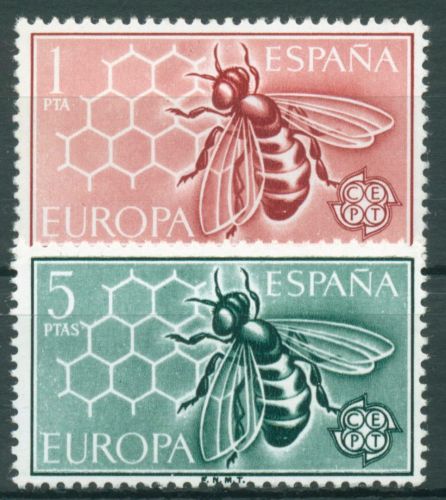 Spanien 1962 Europa CEPT Honigbiene Waben 1340/41 postfrisch