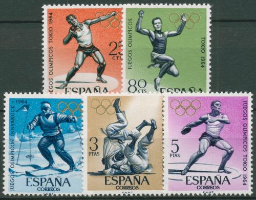 Spanien 1964 Olympische Spiele Innsbruck, Tokio 1506/10 postfrisch