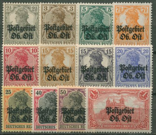 Postgebiet Oberbefehlshaber Ost 1916/18 Germania mit Aufdruck 1/12 postfrisch