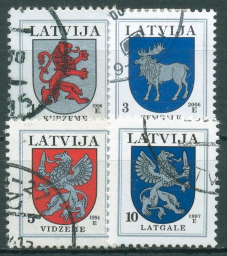 Lettland 1994 Wappen 371/74 gestempelt