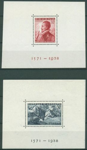 Spanien 1938 Seeschlacht v. Lepanto 1571 Block 11/12A postfrisch (C91711)