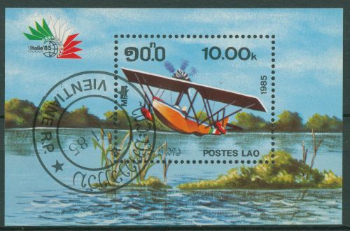 Laos 1985 Flugzeuge Block 108 gestempelt (C65497)