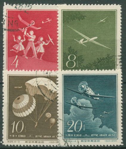 China Volksrepublik 1958 Sportfliegerei 422/25 gestempelt
