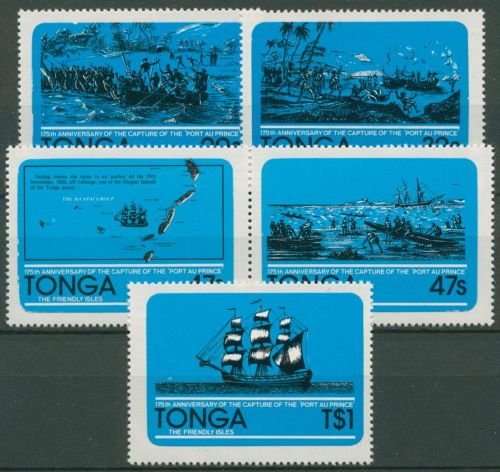 Tonga 1981 Jahrestag der Eroberung des Schiffes Port au Prince 799/03 postfrisch