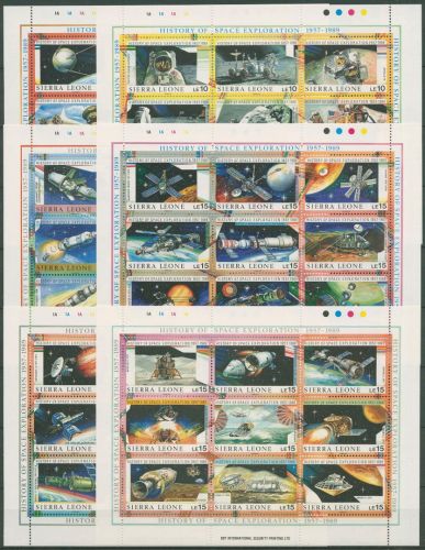 Sierra Leone 1989 Geschichte der Raumfahrt 1212/65 K postfrisch (C42169)