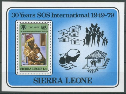 Sierra Leone 1979 Jahr des Kindes SOS-Kinderdörfer Block 1 postfrisch (C28681)