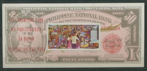 Philippinen 1966 Nationalbank Block 8 postfrisch (C65547)