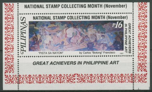 Philippinen 1997 Gemälde Block 116 postfrisch (C65552)
