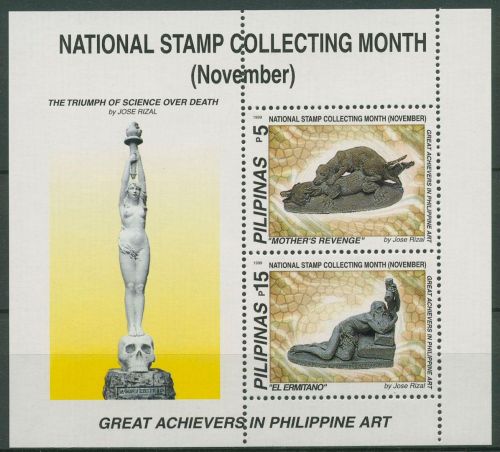 Philippinen 1999 Skulpturen Block 149 postfrisch (C65553)