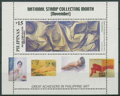 Philippinen 2000 Aktgemälde Block 159 postfrisch (C65554)