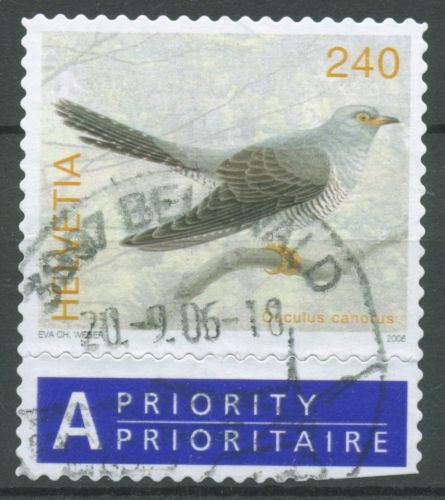 Schweiz 2006 Tiere Vögel Kuckuck 1951 A-Post gestempelt