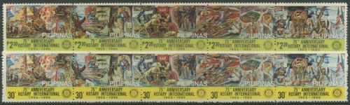 Philippinen 1980 75 Jahre Rotary International 1343/52 ZD postfrisch (C12321)