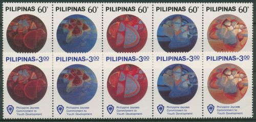 Philippinen 1984 Jugend Gemälde 1645/54 ZD postfrisch (C65567)